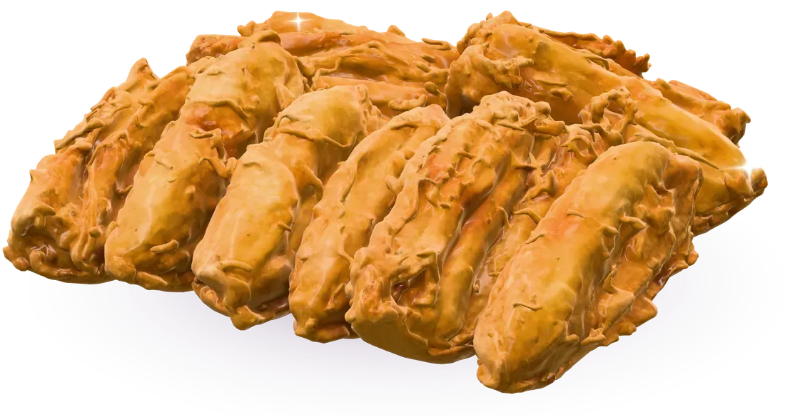 Setumpuk pisang goreng berbalut adonan goreng keemasan